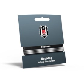 Resim Beşiktaş Lisanslı 2'li Bileklik Siyah Kartal Ahşap Kutulu 