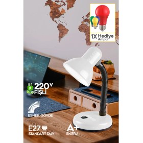Resim Suled Masa Lambası E27 Standart Ampül 220v Esnek Açısı Ayarlanabilir Çocuk Odası Ve Çalışma Lambası 