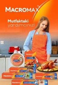 Resim MACRO MAX Hazır Kesilmiş Yağlı Pişirme Kağıdı - 16X2 - 32 Adet 