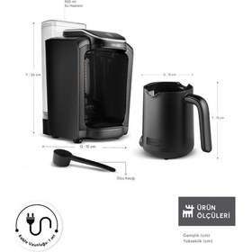Resim Karaca Hatır Otomatik Su Hazneli Türk Kahve Makinesi 