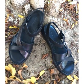 Resim Bags Shoes Bulldozer 231526 Kadın Deri Anatomik Comfort Taban Günlük Sandalet 