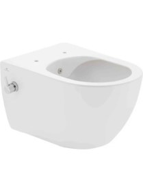 Resim Seramiksan Hill Kanalsız Entegre Ara Musluklu Asma Klozet A031155H, Yavaş Kapak 