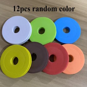 Resim 12'lük EVA Köpük Balıkçılık Bobinleri, Karışık Renkli Diz Spolleri, Dayanıklı Balıkçılık Aksesuarları, Dize Sarma İçin Rastgele Renkli Bobin Plakaları 