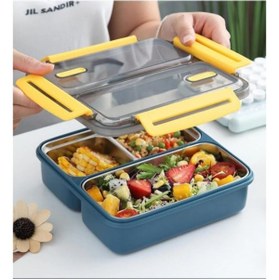Resim Vagonlife Çelik Lunch Box Mavi 