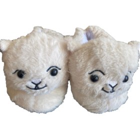 Resim VASKONİ Panduf Sevimli Kedi Hayvan Figürlü Peluş Kışlık Rahat Ev Terliği 