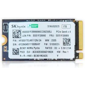 Resim SKHYNIX HFS001TEJ4X112N M.2 1TB PCIe + NVMe SSD Disk (22x42MM) 