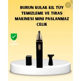 Resim Şarjlı Burun ve Kulak Kılı Temizleme Cihazı 