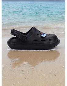 Resim Kiko Kids Eva Plaj Havuz Okul Kreş Erkek Çocuk Terlik Twg 755 Siyah 