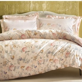 Resim Yataş Bedding Farida Çift Kişilik Ranforce Nevresim Seti - Somon 