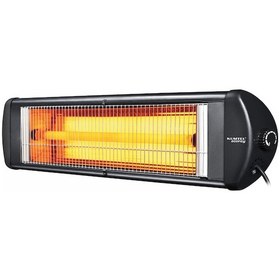 Resim Kumtel EX-23 Ecoray 2300 W Duvar Tipi Infrared Isıtıcı Siyah 