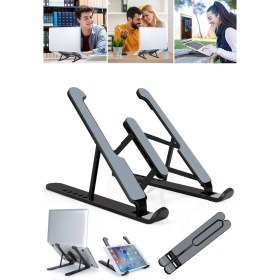 Resim Munico Windows Ipad Laptop Uyumlu Business Plastik Macbook Standı Kademeli Yükseklik 6 & Için Ideal Seçim 