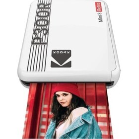 Resim Kodak Mini 3/P300 Retro Akıllı Telefon Fotoğraf Yazıcısı - Beyaz 