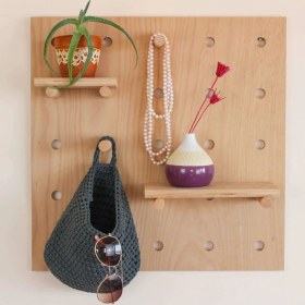 Resim Evodeko Pegboard 50X50CM Kare Açık Raf Sistemi 