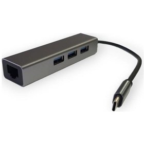 Resim electroon Type-C to USB 3.0 Gigabit Ethernet RJ45 USB Çevirici 