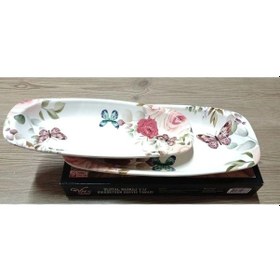 Resim 9901002dıgı Servis Tabağı Dikdörtgen 2'li Çok Renkli 