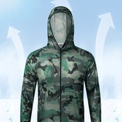 Resim Erkekler için Kamuflaj Kapüşonlu Balıkçılık Hoodie - Uzun Kollu, Nefes Alabilir ve Nem Çekmez, Cep Detaylı, Yürüyüş, Plaj, Açık Hava Sporları, Günlük Giyim, Balıkçılık Hoodie 