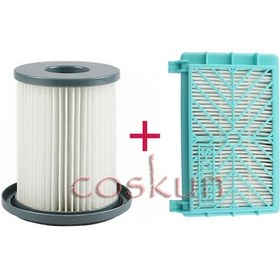 Resim Philips Uyumlu Fc 8732 - Fc 8734 Süpürge Hepa Filtre Seti (91204465) 