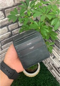 Resim Guard Antik Siyah Patlı Tasarım Deri Kartlık Siayh 