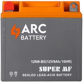 Resim Arc 12 Volt 9 Amper Dikey Motosiklet Aküsü Üretim Tarihi: 2024 