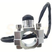 Resim Turcoshop11 Ktm Honda Yamaha Atv Scooter İçin 22mm Gidon Su Geçirmez Cnc Alüminyum Motor Stop Start Düğmesi 