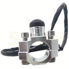 Resim Turcoshop11 Ktm Honda Yamaha Atv Scooter İçin 22mm Gidon Su Geçirmez Cnc Alüminyum Motor Stop Start Düğmesi 