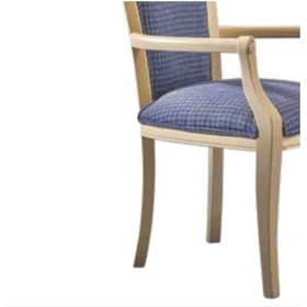 Resim Bengimobilya Sandalye Zus164 Kolçak Model Kayın Retro Ayak Doğal Renk Şönil Ku 