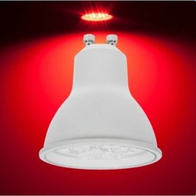 Resim Gu10 Duy 7 V. Ampul - Kırmızı Işık 