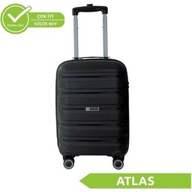 Resim Vegmann Polipropilen Pp Atlas Siyah Kabin Boy Valiz Siyah 