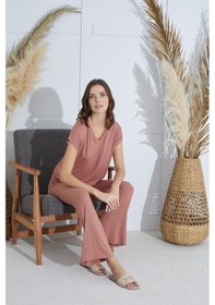 Resim Sevim Kadın Kısa Kol Tarçın Pijama Takım C1t5n851 001 