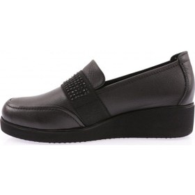 Resim Dgn 1094-22k Kadin Kalin Taban Bantli Comfort Ayakkabi 1094-2106-R1534 Siyah 