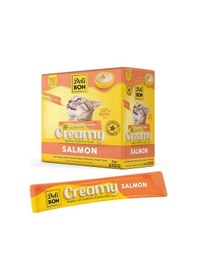 Resim Delibon Creamy Somonlu Sıvı Kedi Ödülü 15 Gr 100'lü Paket 