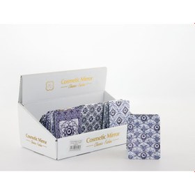 Resim Taşlı Nazar Boncuklu Dikdörtgen El Aynası İnce 