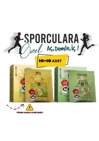 Resim Schiller Sporculara Özel Aç Demle İç Filtre Kahve Collagen ve India Robusta Cherry 2 x 10'lu 
