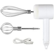 Resim Turcoshop11 Usb-c Şarjlı 3 Hızlı Taşınabilir El Çırpıcı Paslanmaz Çelik Set Diğer 