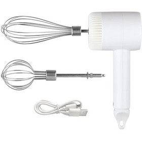 Resim Turcoshop11 Usb-c Şarjlı 3 Hızlı Taşınabilir El Çırpıcı Paslanmaz Çelik Set Diğer 