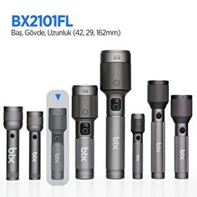 Resim Bix BX2101FL 30W LED 690 M 1450 Lümen Güç Göstergeli Zoom Özellikli Uzun Menzilli Şarjlı El Feneri 
