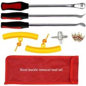 Resim Motorsiklet Lastik Tamiri Çekiç Seti - 3'lü Çekiciler, Jant Koruyucular, Valf Aleti Ve Depolama Çantası 