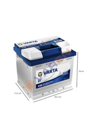 Resim Varta Akü 12V 52 Amper Blue Dynamic 470A C22 