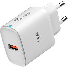Resim Linktech C305 Safe Micro USB Kablolu 18W Hızlı Şarj Cihazı Seti Beyaz 1 Adet 