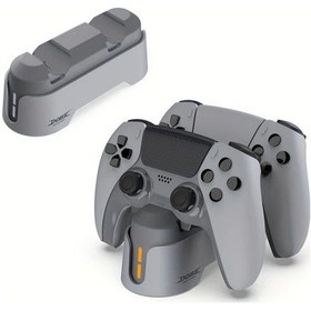 Resim Lumaworld Ps5 Ve Ps5 Edge Kumanda Şarj İstasyonu Gri İki Kumanda Aynı Anda Hızlı Şarj 