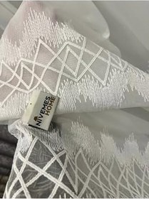 Resim Nivemeshome Titanum Nakışlı H5444 Tm 1/3 Sık Pile Tül Perde Apm,Krem 100 X 270 