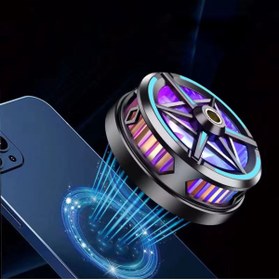 Resim TUROVE Telefon Soğutucu Fan Mıknatıslı Destekli Rgb Radyatör Fan Soğutucu 