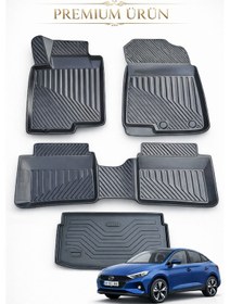 Resim Hyundai İ20 2020+ Uyumlu 3d Oto Paspas Ve Bagaj Havuzu Set Premium 