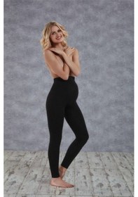 Resim Secret Moda Siyah Dikişsiz Soft Hamile Taytı 
