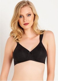 Resim Magic Form 6822 Penye Kumaşlı Süngersiz Toparlayıcı Sütyen - Siyah Siyah 