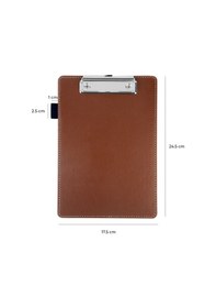 Resim Sekreterlik,a5 Küçük Boy,kapaksız,a5 Clipboard Vegan Suni Deri,17,5x24,5 Cm.,taba 