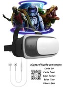 Resim BLGELEKTRONİK Vr 360 Sanal Gerçeklik Gözlüğü Ve Kulaklık Qr Içeik Kodları Full Set 