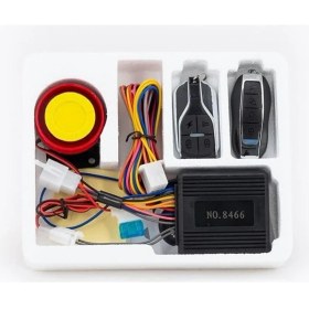 Resim Larskas Unichrome Motosiklet Alarm-Uzaktançalıştırma Seti -Motor Alarmı - 125 Desibel 