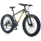 Resim Corelli 26 Jant Fat Bike H.disk Fren 21v K:16 Gri-yeşil 