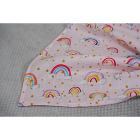 Resim KRN MODA Çok Amaçlı Müslin Örtü, Müslin Bebek Battaniyesi, %100 Pamuk Müslin Bez,80*90 Cm 